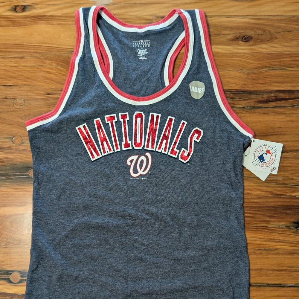 NWT Campus Lifestyle Washington Nationals Gray Women's Tank Top Medium